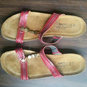 Naot slip on sandals